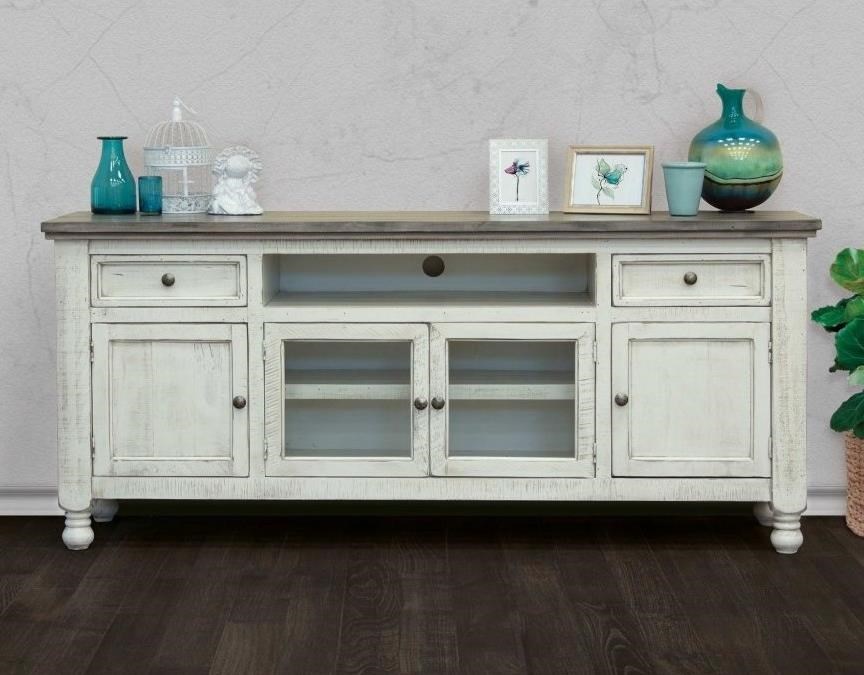 International Furniture Direct Stone E4692STD80 Relaxed Vintage Solid